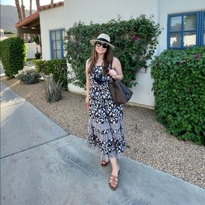 Floral Ruffle Maxi Dress